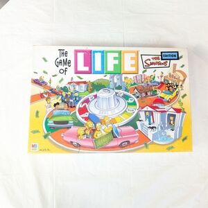 The Simpsons Edition Game of Life Board Game 2004 Complete